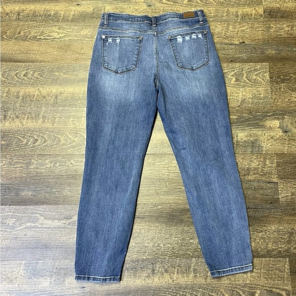 Judy Blue Slim Fit Distressed Jeans Womens 15/32 Blue Denim JB82172 Stretch - Picture 6 of 10